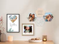 Bild im Ramen, Hexagon und Foto-Geldgeschenk mit Fotos Bild im Ramen, Hexagon und Foto-Geldgeschenk mit Fotos